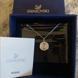 Swarovski letter necklace with crystals